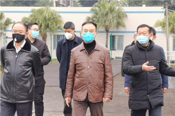 资阳市委常委、市当局常务副市长刘铁一行莅临资阳金沙8087查抄领导疫情防控工作